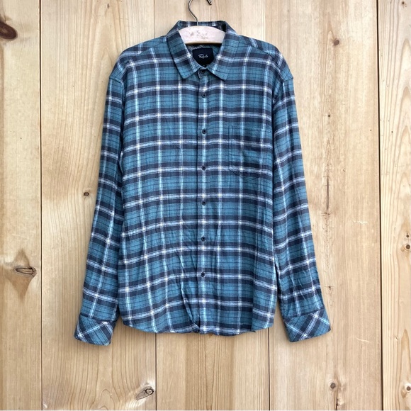 Rails Tops - Rails Flannel Button Down Shirt Sz Large